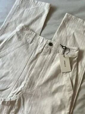 P&co Service Fatigue Pants In Ecru